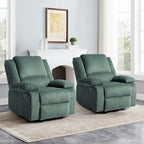 Fauteuil inclinable manuel rembourré moderne avec mécanisme à poussée – Chaise longue de salon