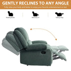 Fauteuil inclinable manuel rembourré moderne avec mécanisme à poussée – Chaise longue de salon