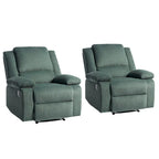 Fauteuil inclinable manuel rembourré moderne avec mécanisme à poussée – Chaise longue de salon