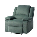 Fauteuil inclinable manuel rembourré moderne avec mécanisme à poussée – Chaise longue de salon
