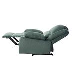 Fauteuil inclinable manuel rembourré moderne avec mécanisme à poussée – Chaise longue de salon