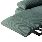 Fauteuil inclinable manuel rembourré moderne avec mécanisme à poussée – Chaise longue de salon