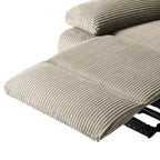 Fauteuil inclinable manuel rembourré moderne avec mécanisme à poussée – Chaise longue de salon