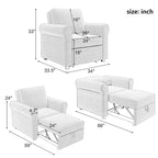 Fauteuil-lit convertible 3-en-1 — Fauteuil, canapé et lit en un