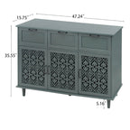 Meuble de rangement à 3 portes et 3 tiroirs — Meuble polyvalent pour chambre, salon et bureau