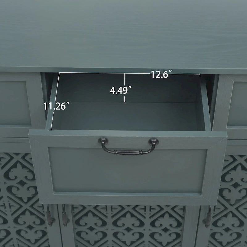 Meuble de rangement à 3 portes et 3 tiroirs — Meuble polyvalent pour chambre, salon et bureau