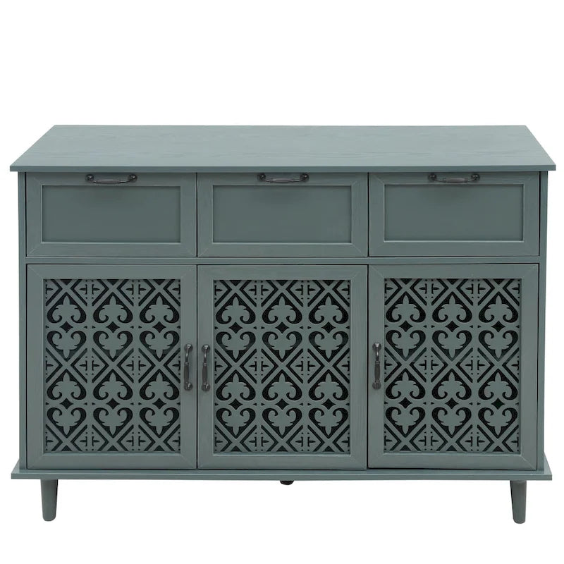 Meuble de rangement à 3 portes et 3 tiroirs — Meuble polyvalent pour chambre, salon et bureau