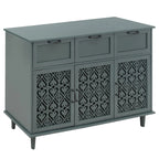 Meuble de rangement à 3 portes et 3 tiroirs — Meuble polyvalent pour chambre, salon et bureau