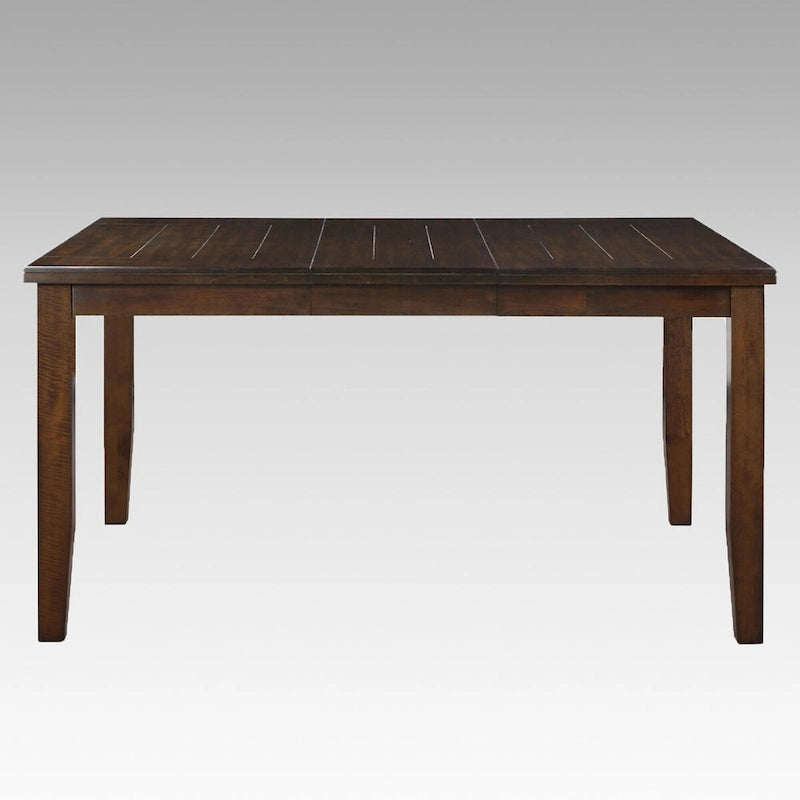 Table à manger carrée avec rallonge papillon – Fini espresso