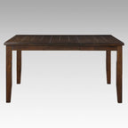 Table à manger carrée avec rallonge papillon – Fini espresso