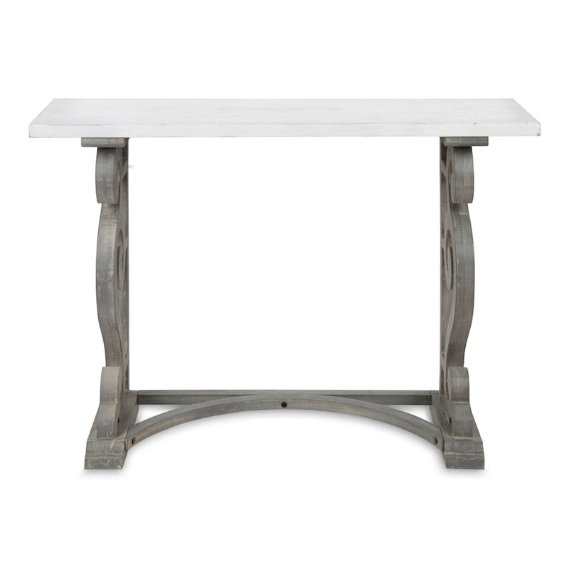 Console en bois massif de style campagne française — Finition naturelle