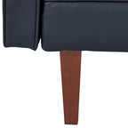 Canapé-lit convertible — Causeuse de couchage en tissu réglable, fauteuil inclinable et lit de jour avec 2 oreillers