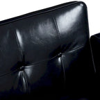 Canapé-lit convertible — Causeuse de couchage en tissu réglable, fauteuil inclinable et lit de jour avec 2 oreillers