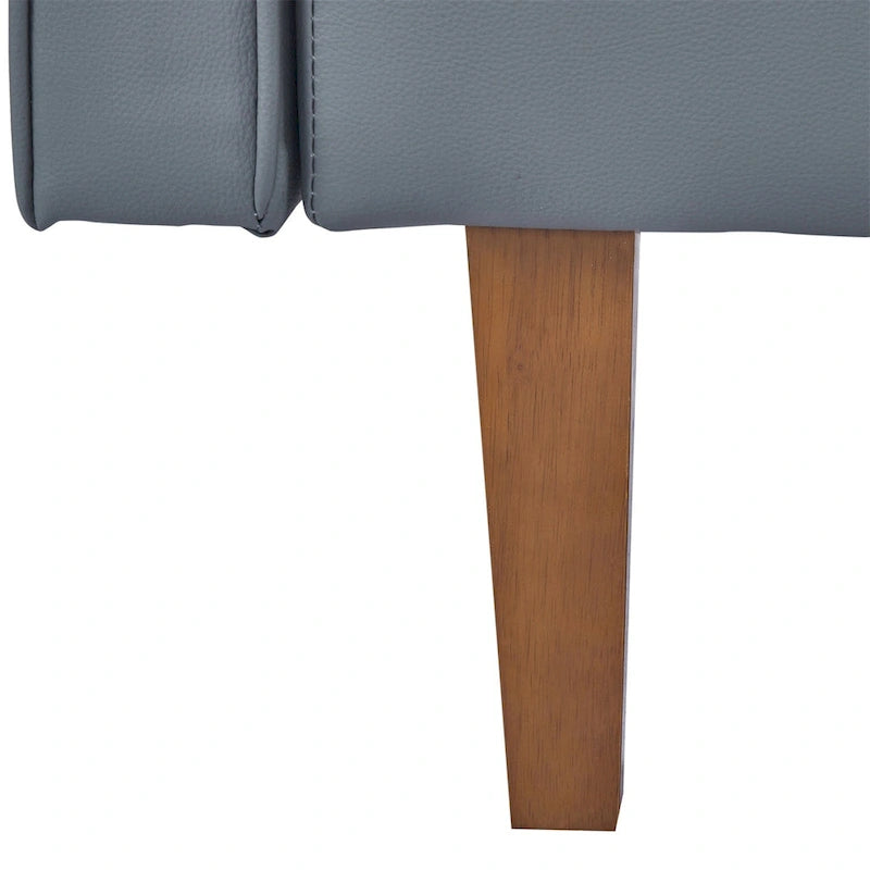 Canapé-lit convertible — Causeuse de couchage en tissu réglable, fauteuil inclinable et lit de jour avec 2 oreillers