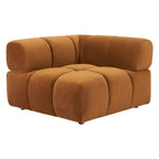 Fauteuil d'angle marron — Chaise compacte pour salon et chambre