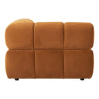 Fauteuil d'angle marron — Chaise compacte pour salon et chambre