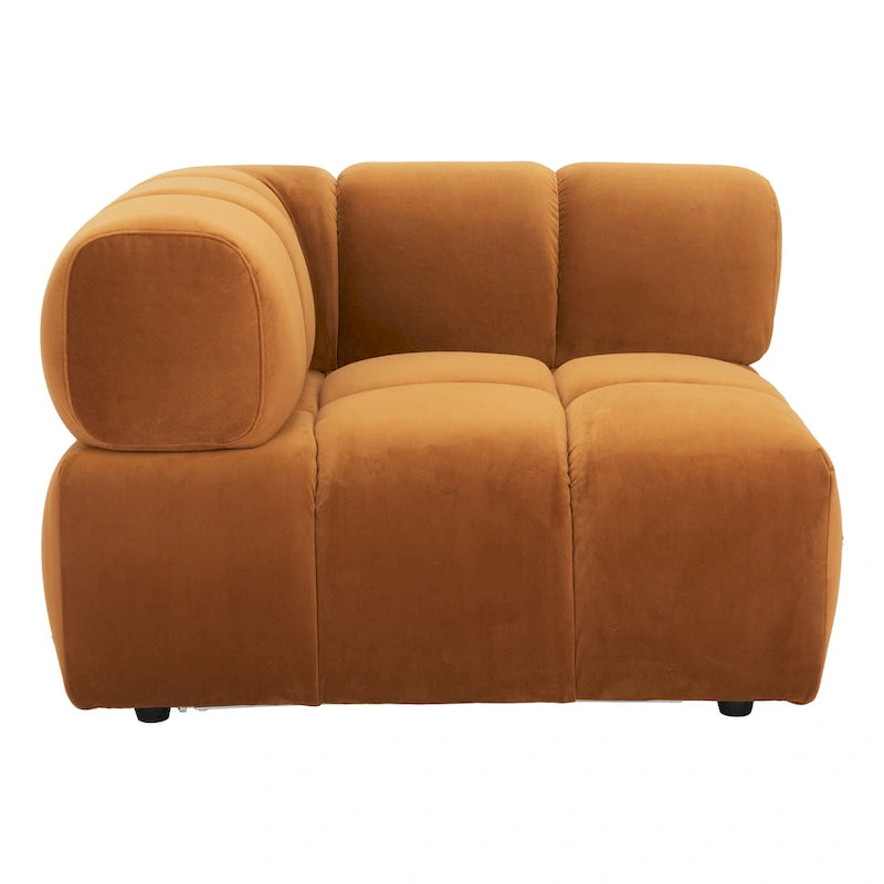Fauteuil d'angle marron — Chaise compacte pour salon et chambre