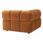 Fauteuil d'angle marron — Chaise compacte pour salon et chambre