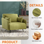 Fauteuil convertible en lin — De fauteuil simple à lit d'appoint