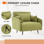 Fauteuil convertible en lin — De fauteuil simple à lit d'appoint