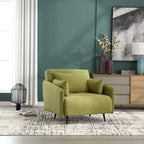 Fauteuil convertible en lin — De fauteuil simple à lit d'appoint